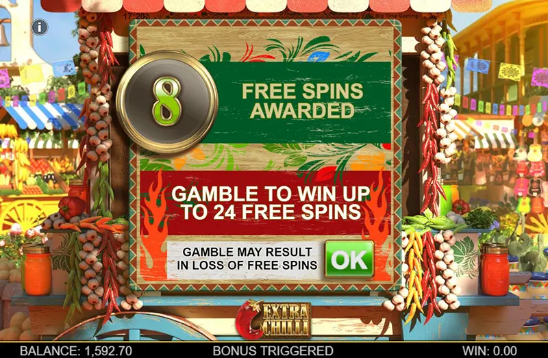 extra chilli slot free spins