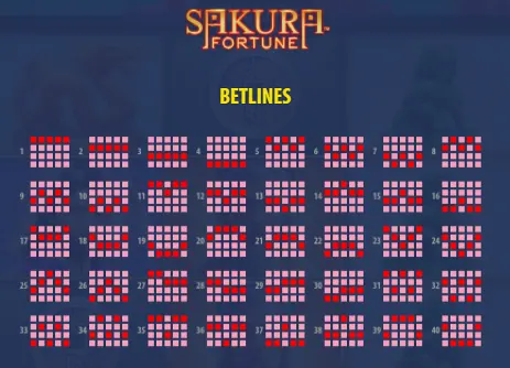 sakura fortune betlines