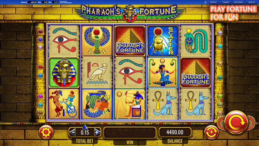 pharaohs fortune slot demo