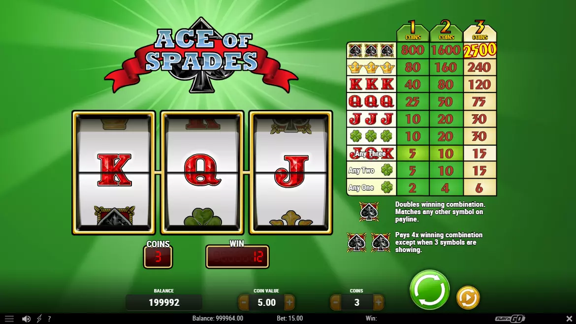 Ace of Spades demo play