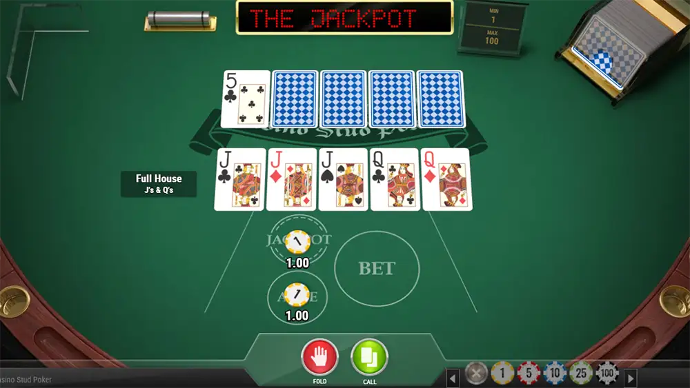 Casino Stud Poker demo play