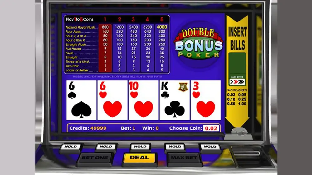 Double Bonus Poker demo play
