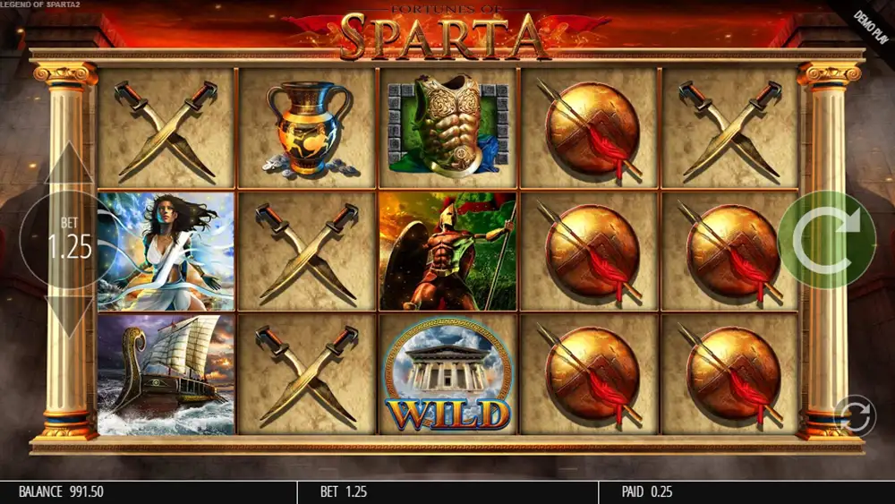 Fortunes of Sparta demo play
