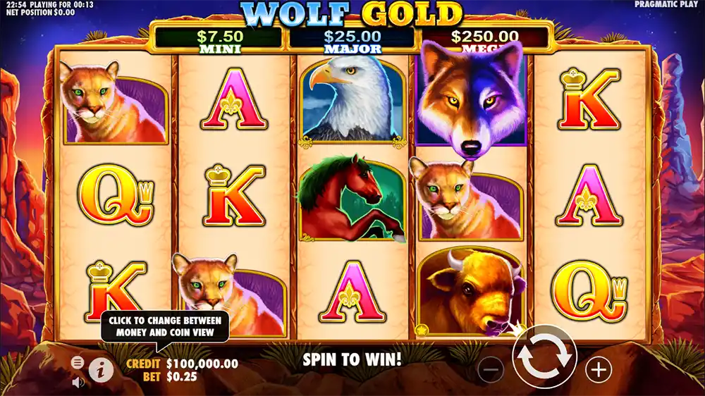 Wolf Gold demo play