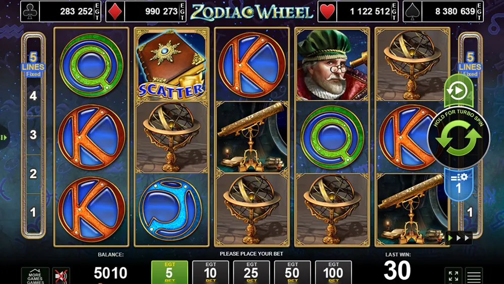 Zodiac Wheel demo play