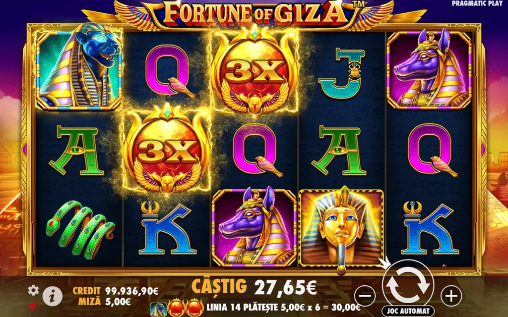 Fortune of Giza Câștigă