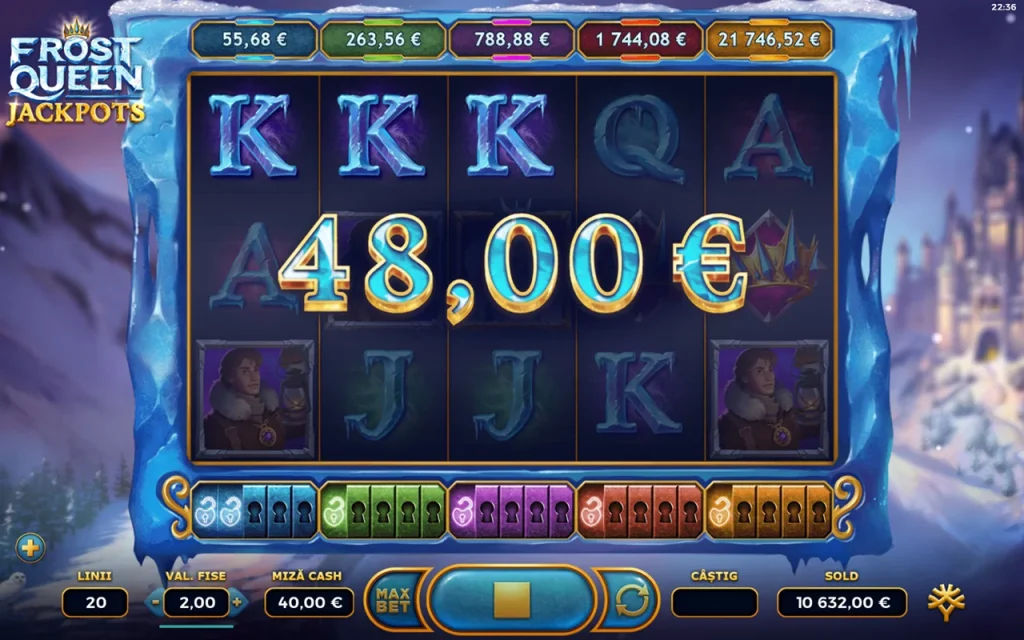 Frost Queen Jackpots Câștigă