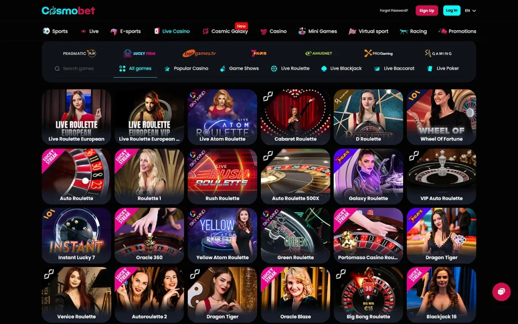 Cosmobet Dealer live Cosmobet Dealer live