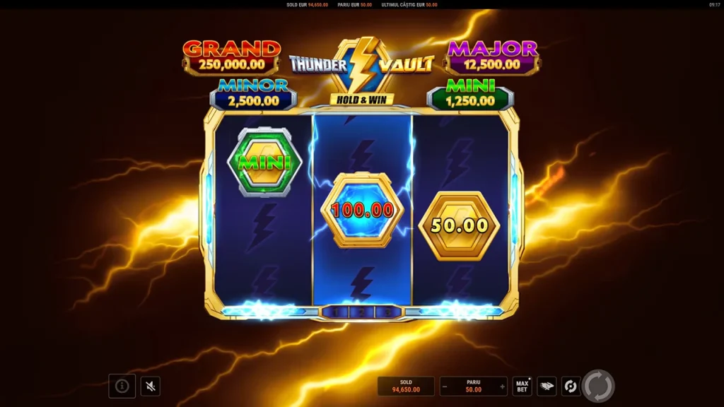 Thunder Vault Hold & Win Jocul Bonus Thunder Vault Hold & Win Jocul Bonus