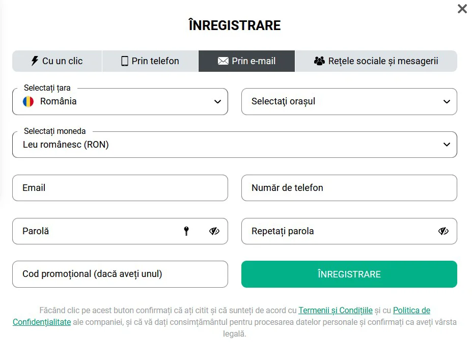 PlanBet Formular de Înregistrare PlanBet Formular de Înregistrare