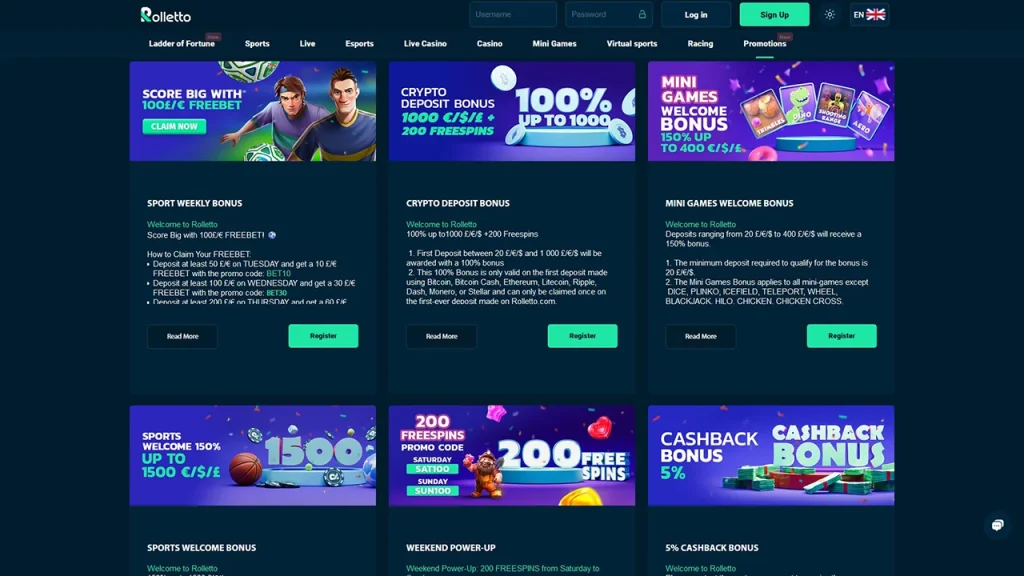 Rolletto Promoții