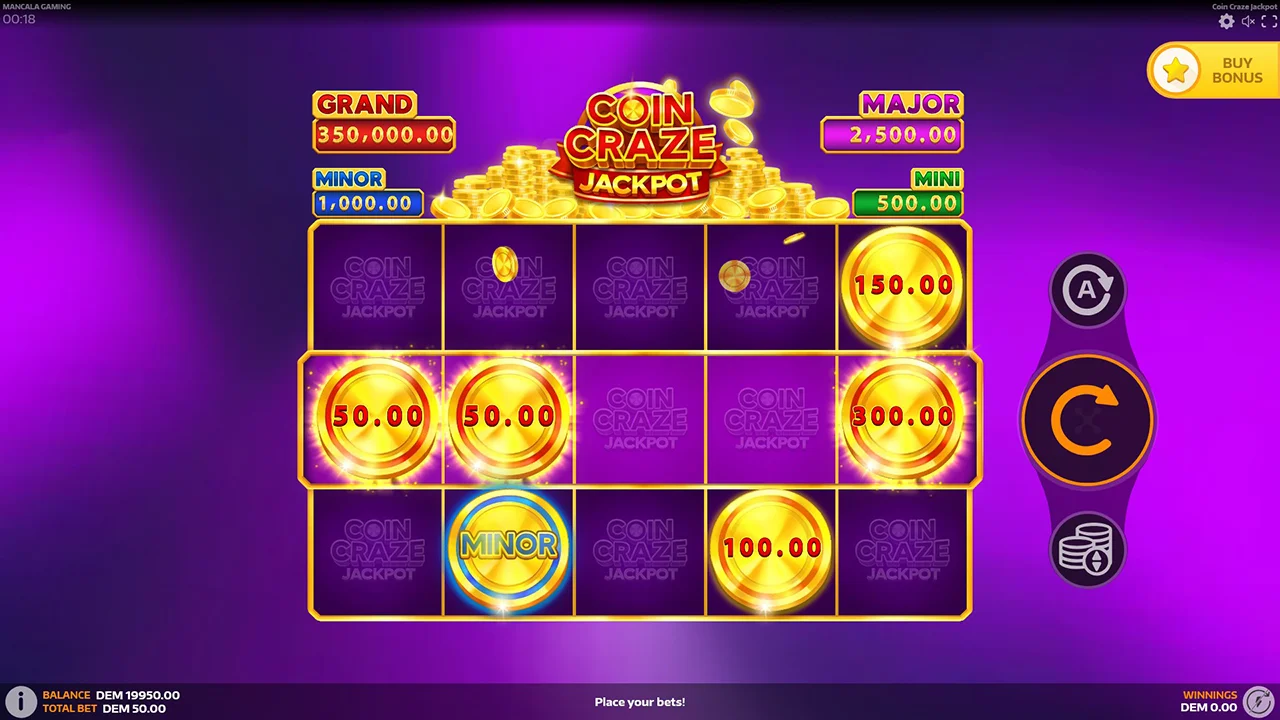 Coin Craze Jackpot demo play