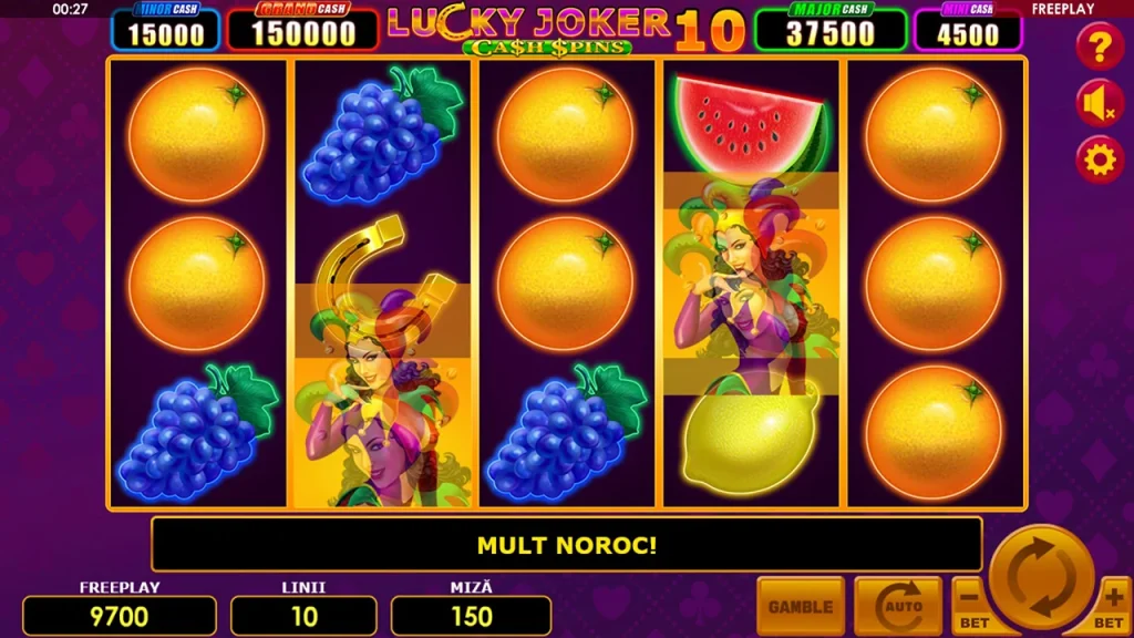 Lucky Joker 10 Cash Spins Joc Gratuit