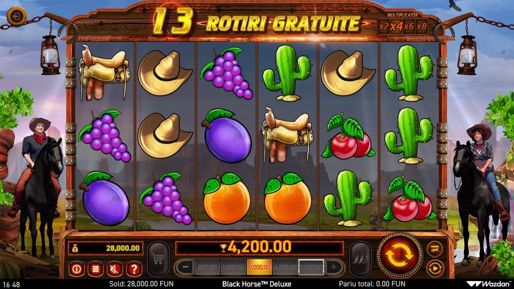 Black Horse Deluxe Rotiri Gratuite Black Horse Deluxe Rotiri Gratuite