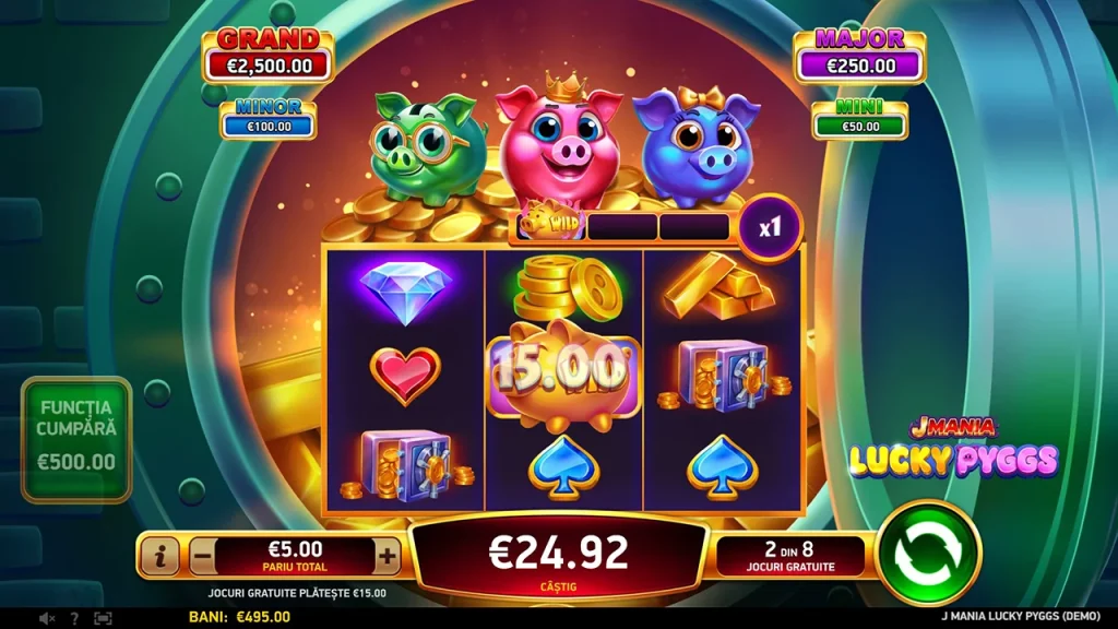 J Mania Lucky Pyggs Rotiri Gratuite J Mania Lucky Pyggs Rotiri Gratuite