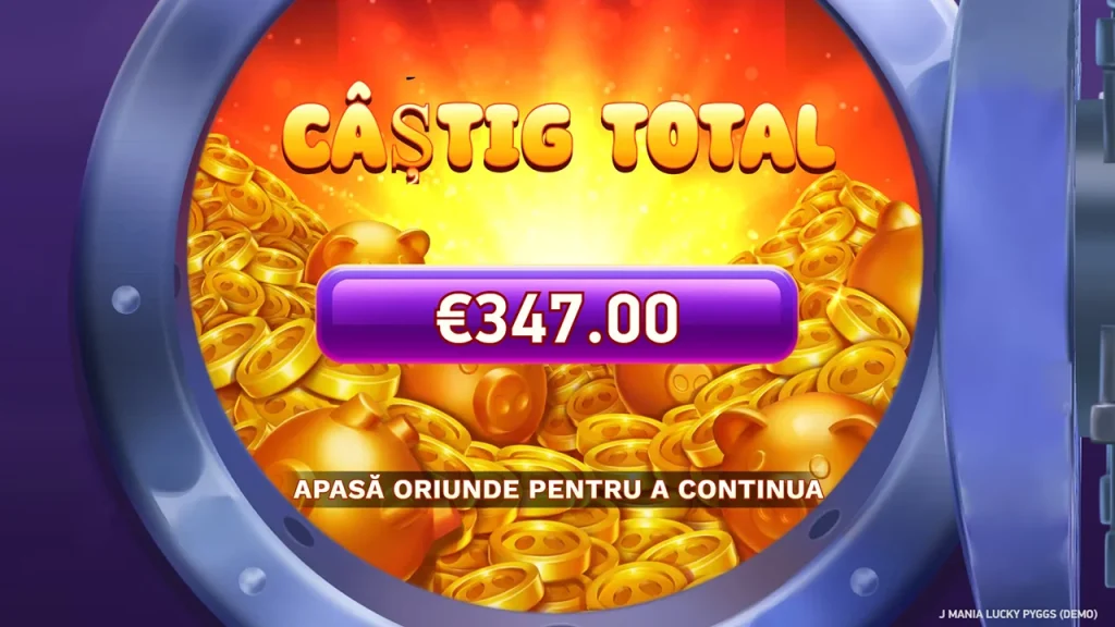 J Mania Lucky Pyggs Câștigă J Mania Lucky Pyggs Câștigă