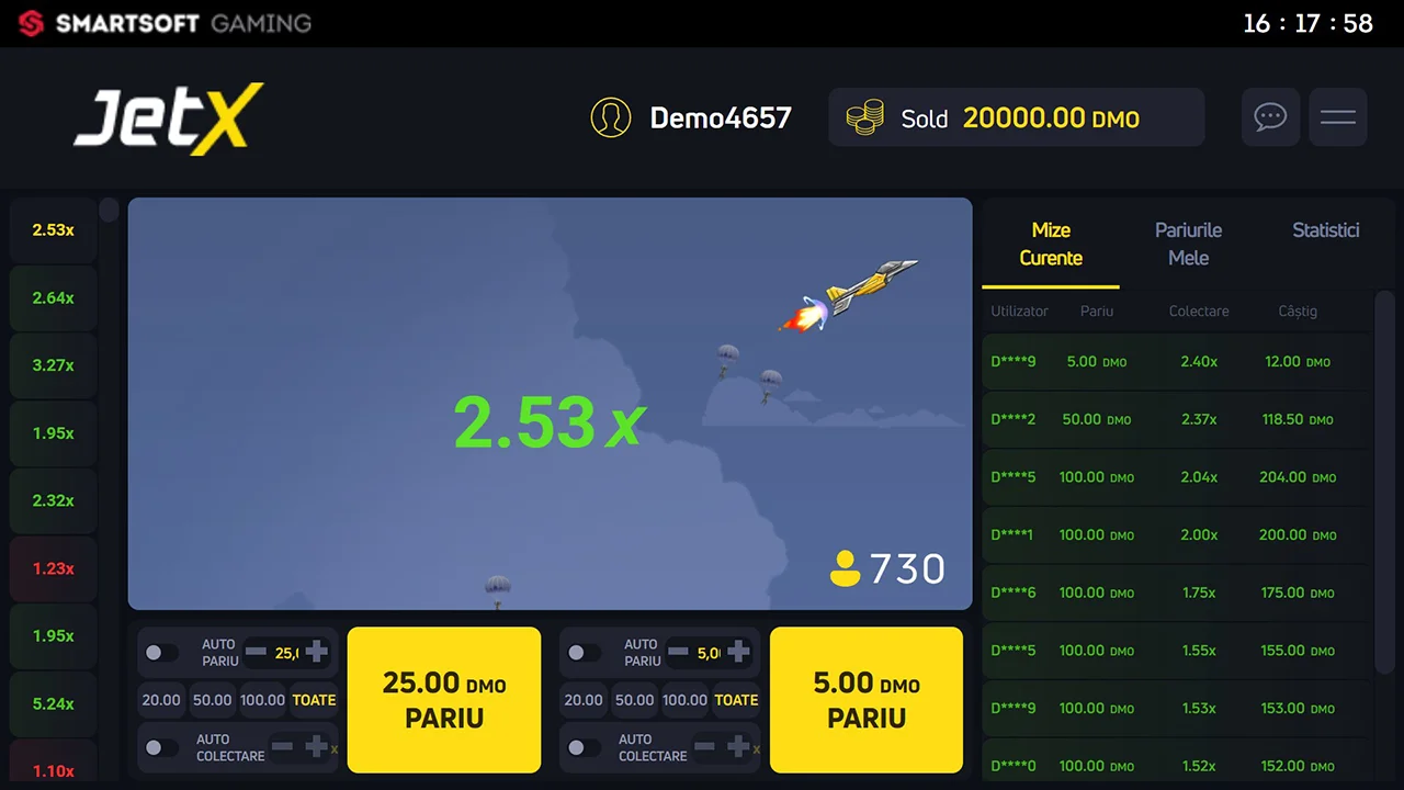 Play JetX JetX demo play