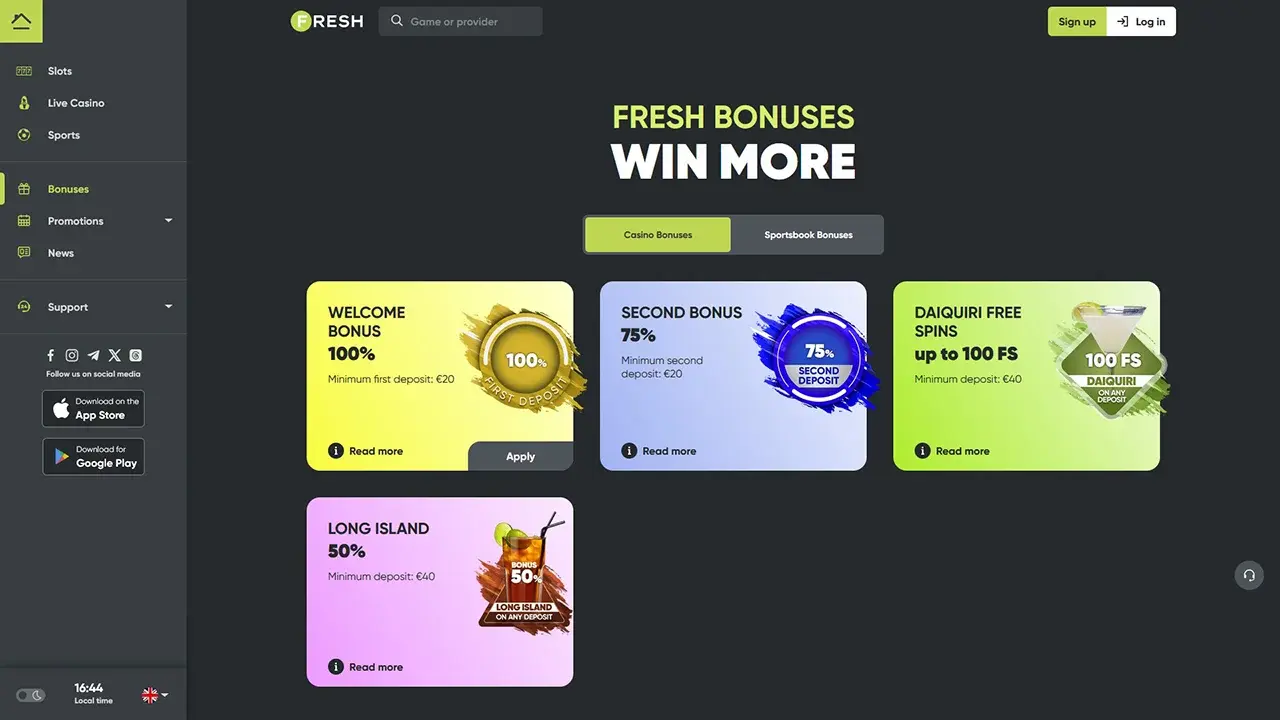Fresh Casino Promoții Fresh Casino Promoții
