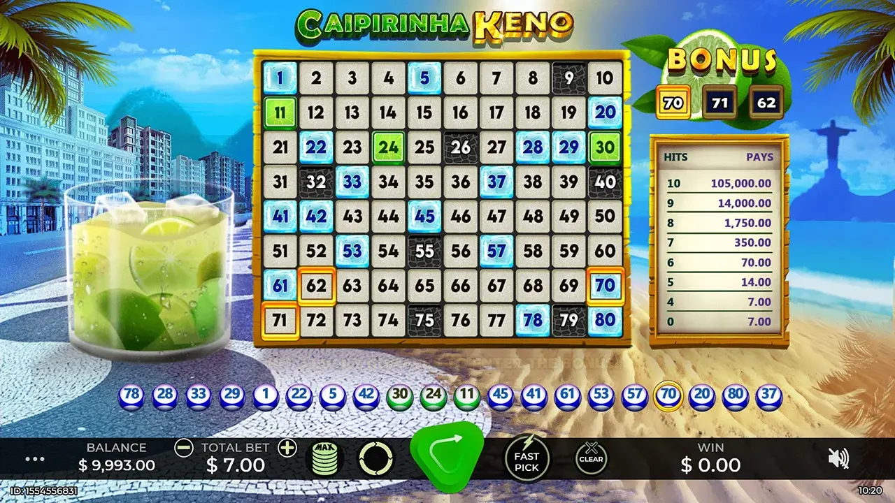Caipirinha Keno Joc Gratuit