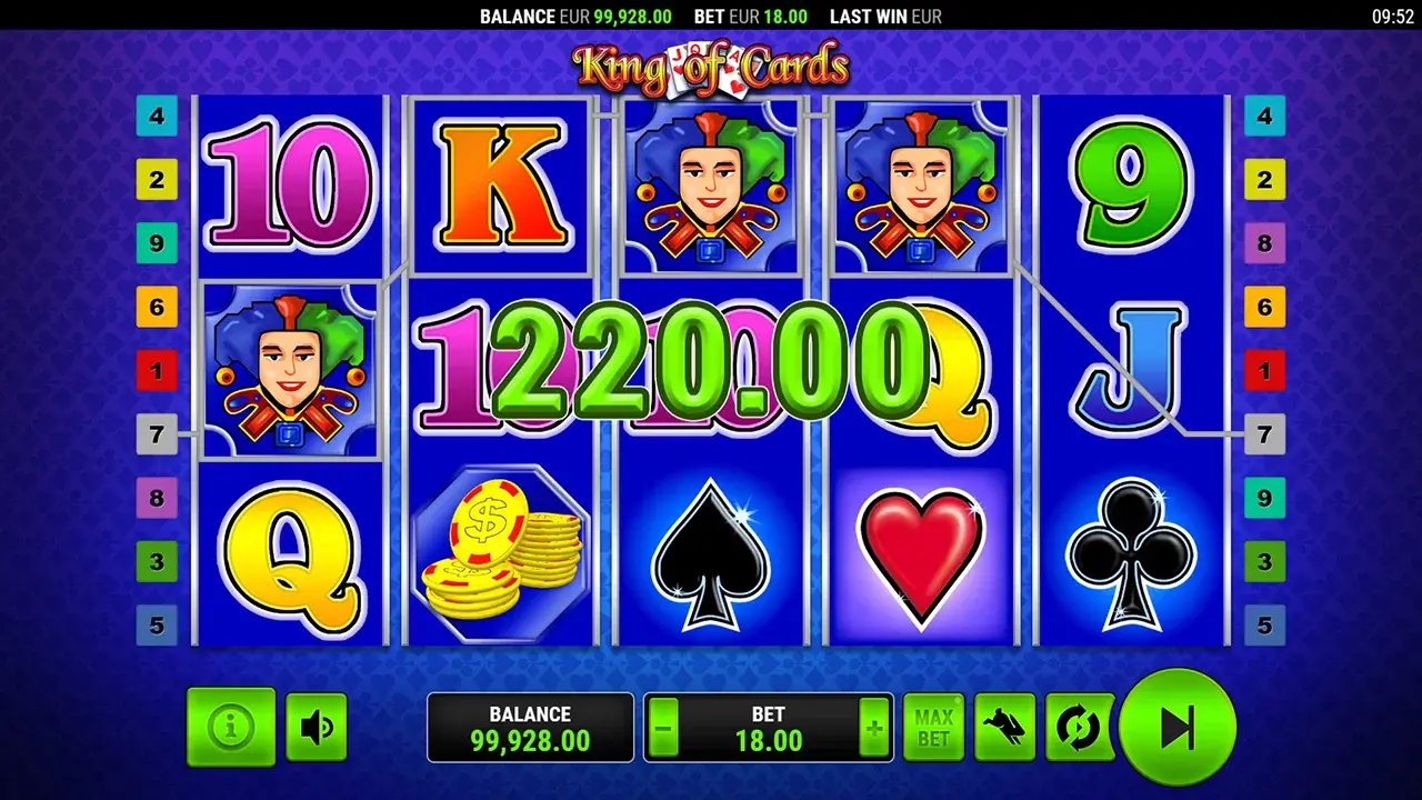 King of Cards Câștigă