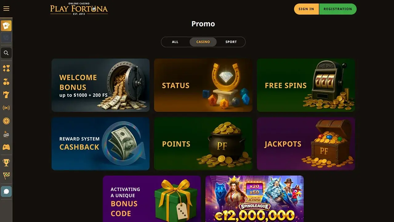 Play Fortuna Promoții Play Fortuna Promoții