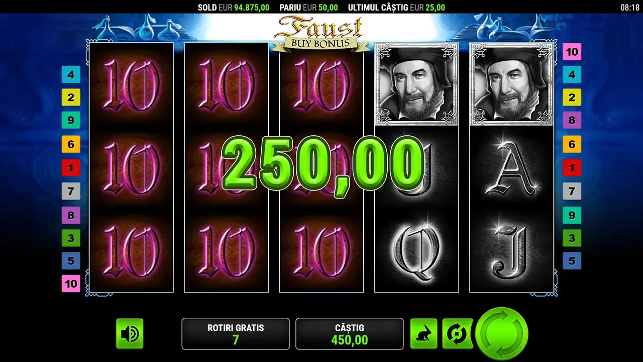 Faust Buy Bonus Câștig