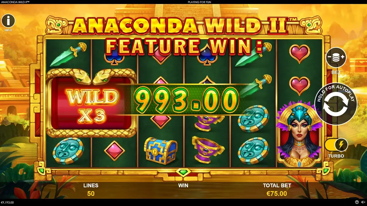 Anaconda Wild 2 Câștig