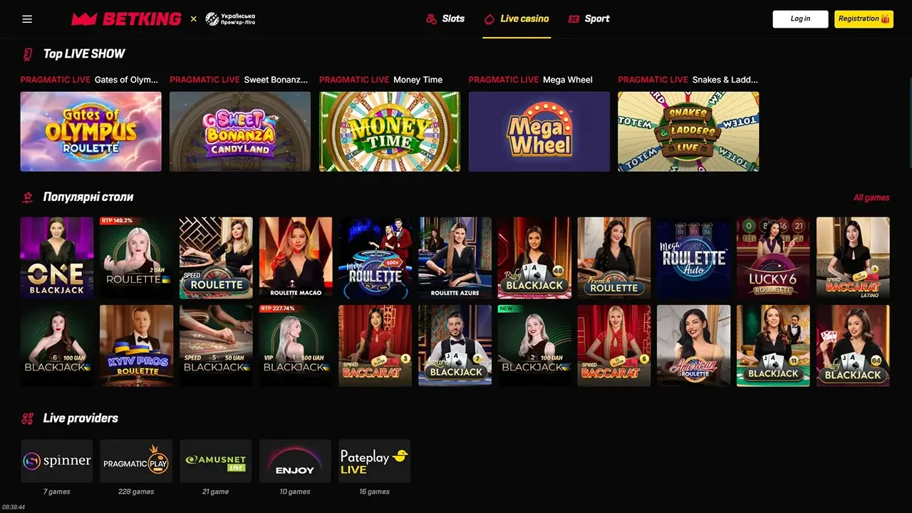 BETKING Casino Dealer Live