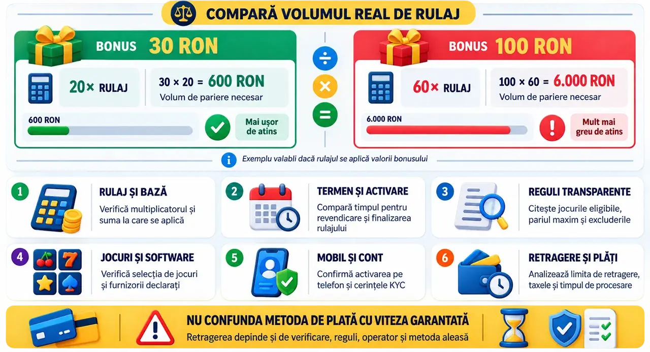Top bonusuri fără depunere