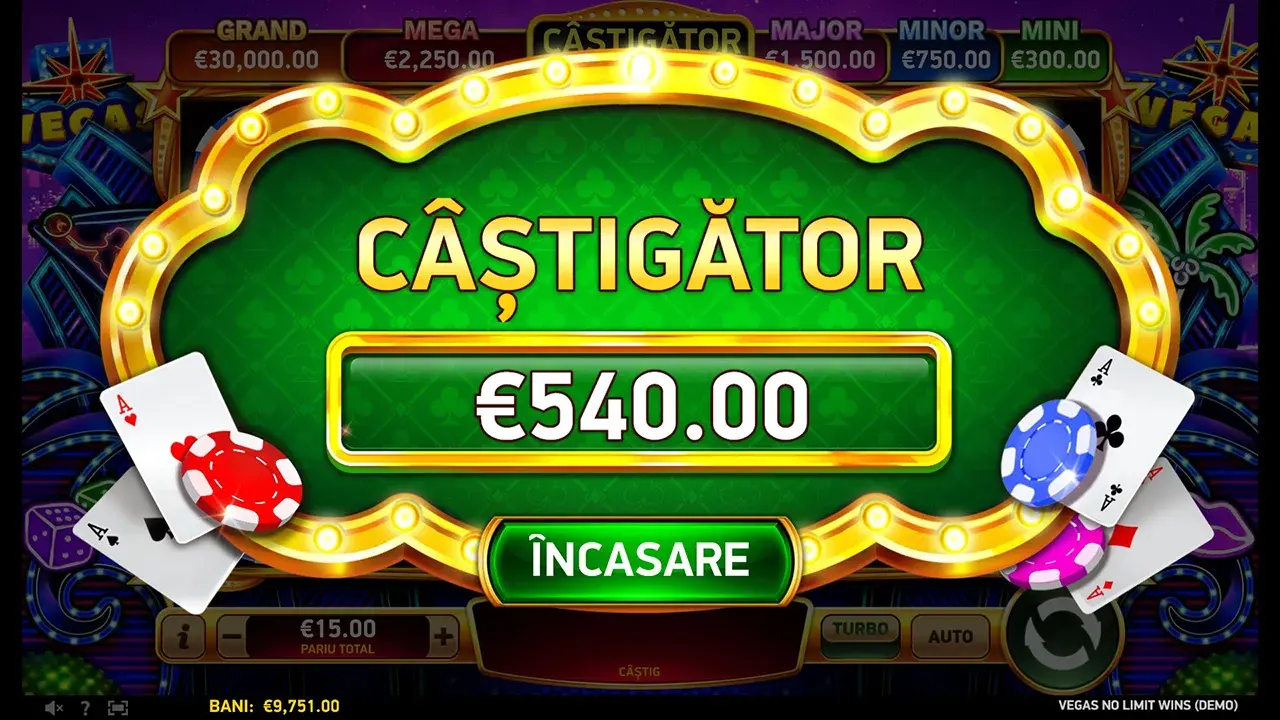 Vegas No Limit Wins Câștig