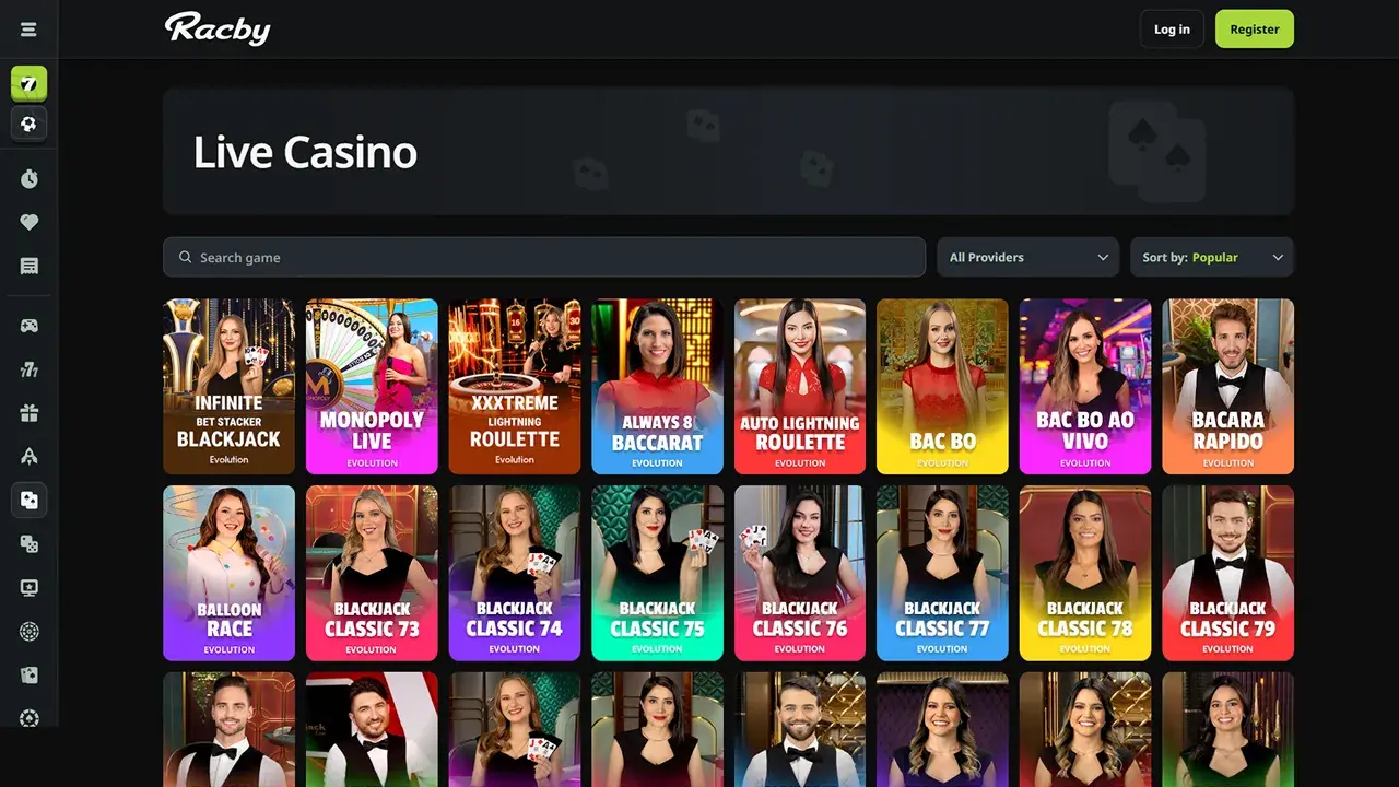 Racby Casino Dealer Live Racby Casino Dealer Live