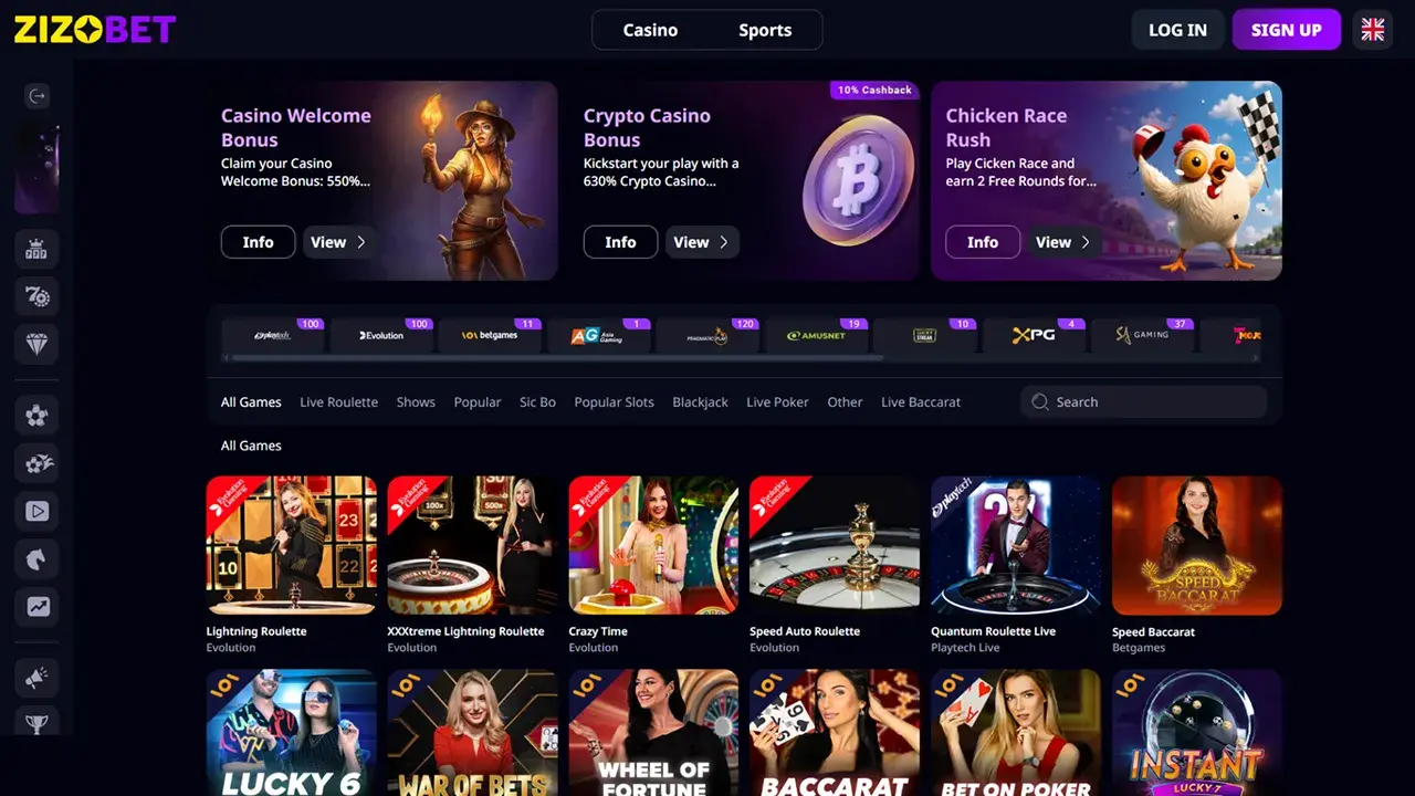 Zizobet Casino Dealer Live