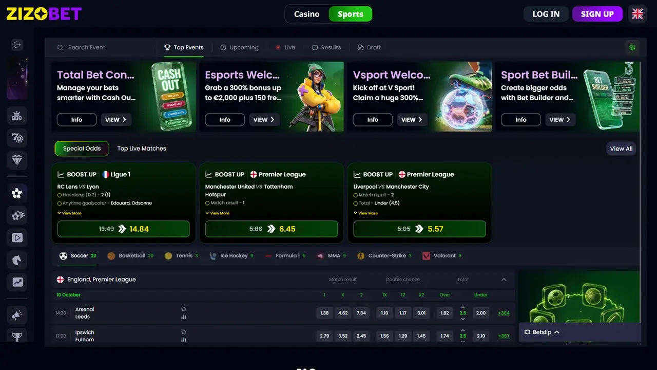 Zizobet Casino Pariuri Sportive